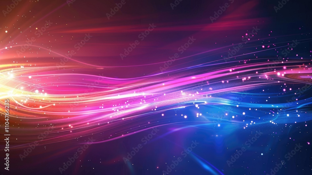 Obraz premium Abstract Light Technology Background with Empty Space for Text