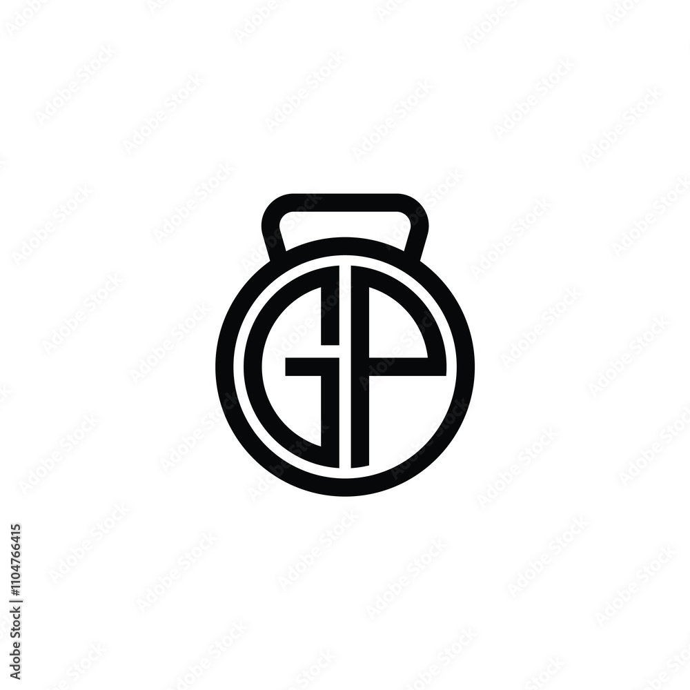GP monogram logo design letter text name symbol monochrome logotype alphabet character simple logo GP monogram logo design letter text name symbol monochrome logotype alphabet character simple logo