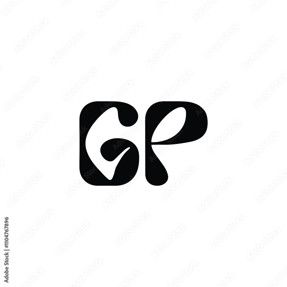 GP monogram logo design letter text name symbol monochrome logotype alphabet character simple logo GP monogram logo design letter text name symbol monochrome logotype alphabet character simple logo