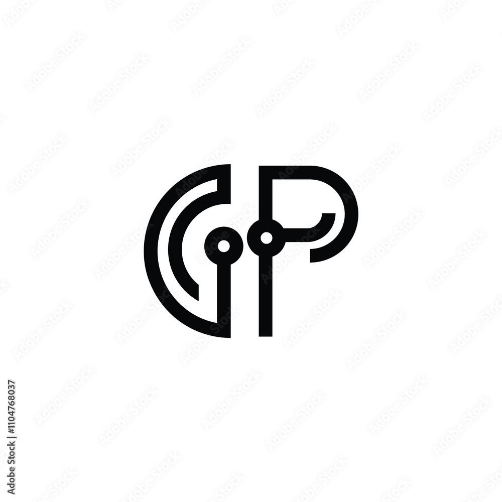 GP monogram logo design letter text name symbol monochrome logotype alphabet character simple logo GP monogram logo design letter text name symbol monochrome logotype alphabet character simple logo