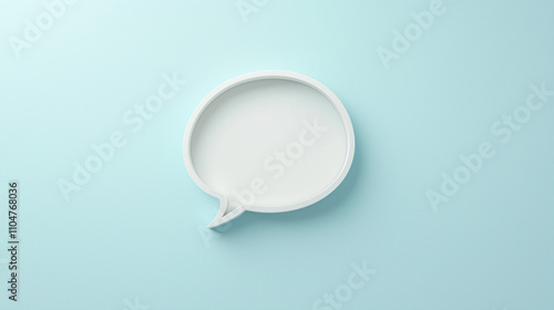 Blank Speech Bubble on Ligh...
