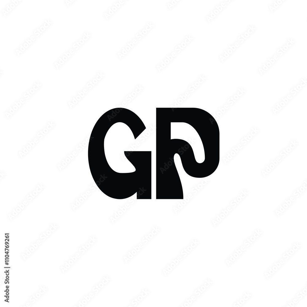 GP monogram logo design letter text name symbol monochrome logotype alphabet character simple logo GP monogram logo design letter text name symbol monochrome logotype alphabet character simple logo