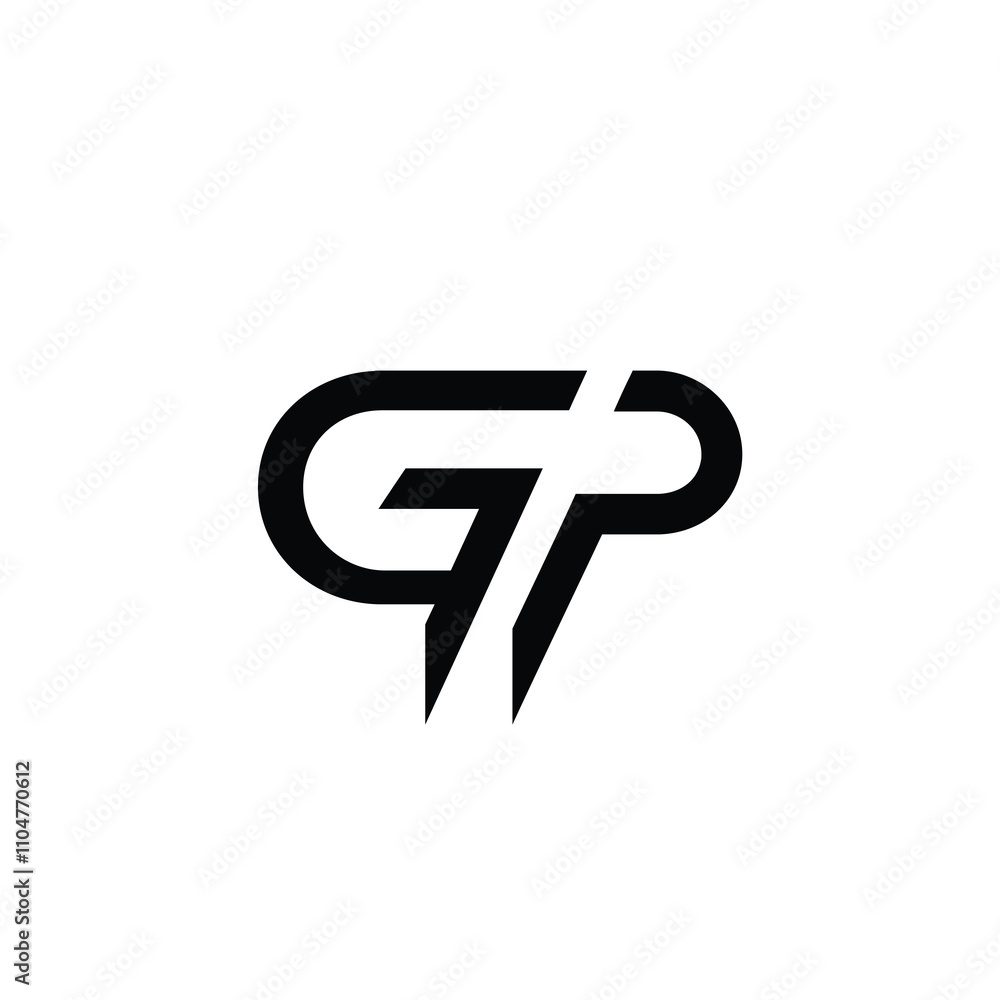 GP monogram logo design letter text name symbol monochrome logotype alphabet character simple logo GP monogram logo design letter text name symbol monochrome logotype alphabet character simple logo