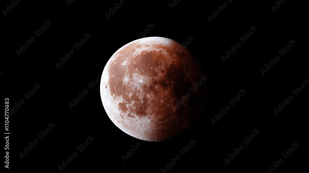 Blood Moon Eclipse: A captivating image of a blood moon eclipse, showcasing the celestial wonder of the moon bathed in a crimson hue against the deep black canvas of the night sky. Blood Moon Eclipse: A captivating image of a blood moon eclipse, showcasing the celestial wonder of the moon bathed in a crimson hue against the deep black canvas of the night sky.