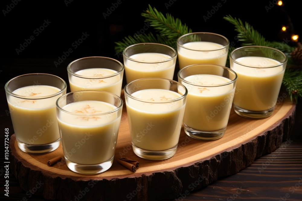 Nonalcoholic Eggnog with Cinnamon and Whipped Cream, A Delicious Treat for All Ages Nonalcoholic Eggnog with Cinnamon and Whipped Cream, A Delicious Treat for All Ages
