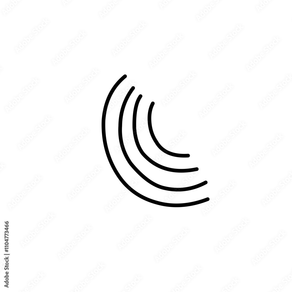 Obraz premium abstract curved lines