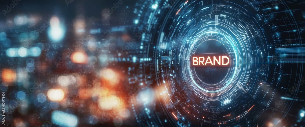 Obraz premium Digital Technology Management and Marketing Strategy for Brand Identity and Loyalty Development