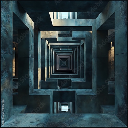 Tesseract Abstract reality time's prison