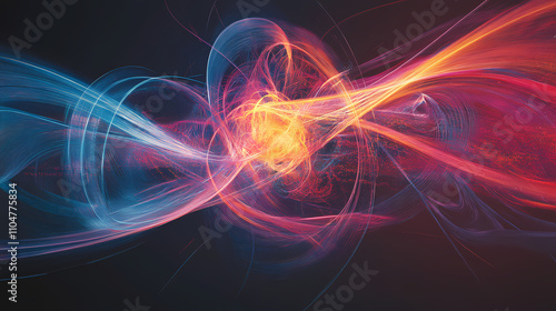 Wallpaper Mural Quantum causality, temporal order of events. Temporal. Illustration Torontodigital.ca