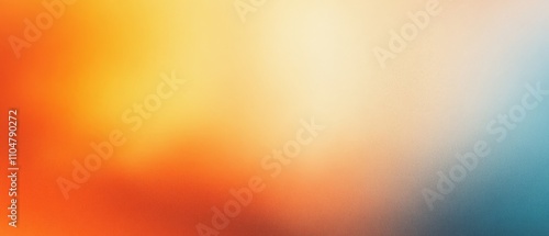 Abstract Color Gradient Background with Grainy Texture in Warm and Cool Shades