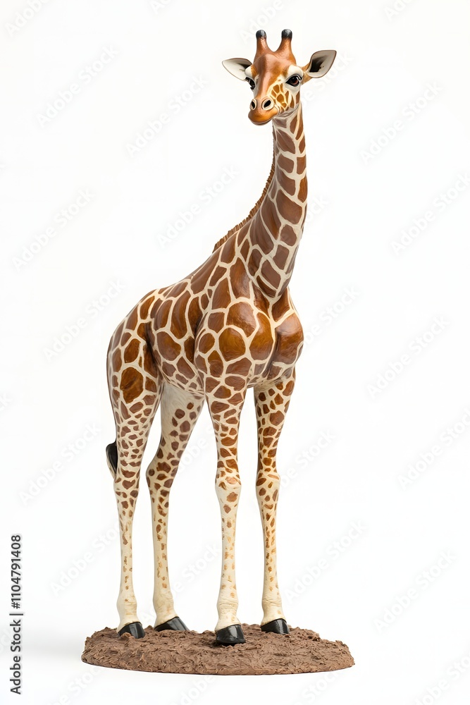 Fototapeta premium Cute baby giraffe