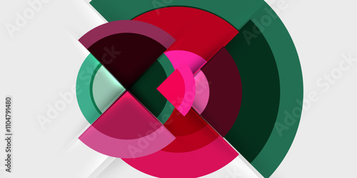 Target circle geometric abstract shapes. Vector Illustration For Wallpaper, Banner, Background, Card, Book Illustration, landing page