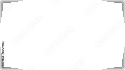 Background white with line black frame. Vector can be used for banners, posters, power points, templates, slides, etc.