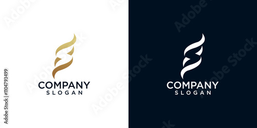 letter s abstract monogram logo design vector