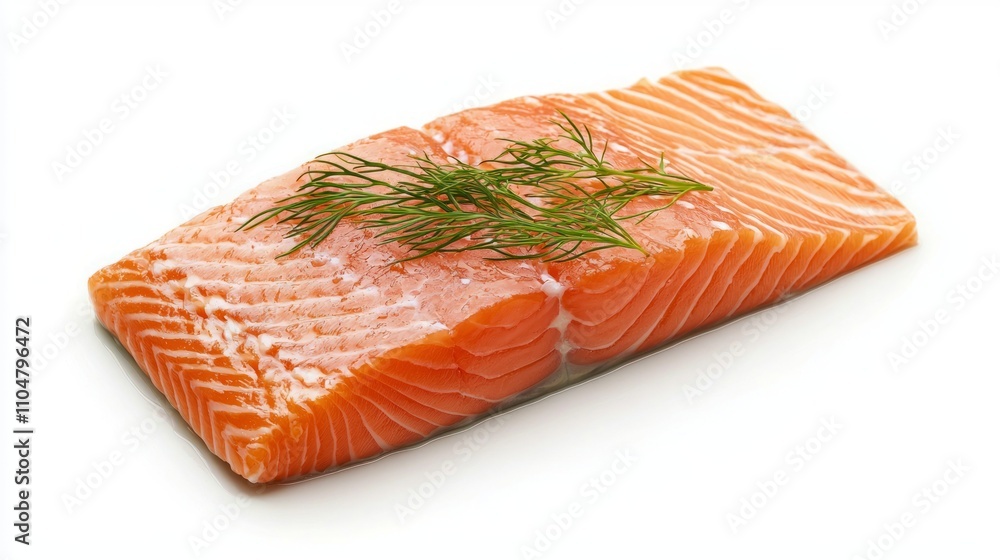Succulent Baked Salmon with Flaky Texture and Dill Garnish in Ultra-Detailed Close-up Shot Succulent Baked Salmon with Flaky Texture and Dill Garnish in Ultra-Detailed Close-up Shot