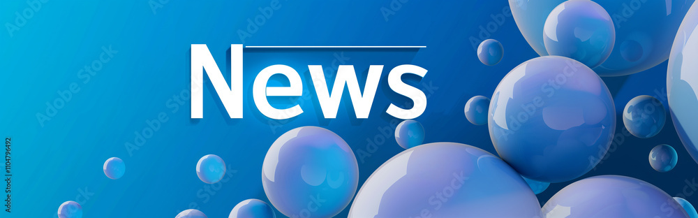 Banner for news feeds and headlines for TV or Internet needs Banner for news feeds and headlines for TV or Internet needs