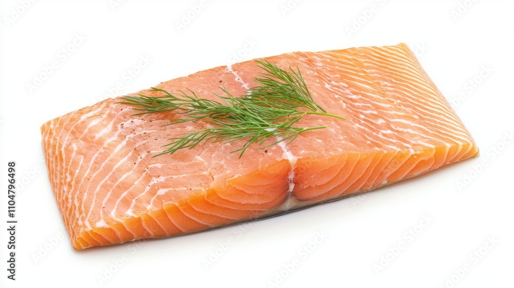 Gourmet Baked Salmon with Dill Garnish Showing Texture and Color Depth Gourmet Baked Salmon with Dill Garnish Showing Texture and Color Depth
