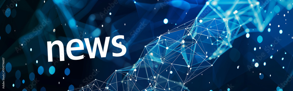 Banner for news feeds and headlines for TV or Internet needs Banner for news feeds and headlines for TV or Internet needs