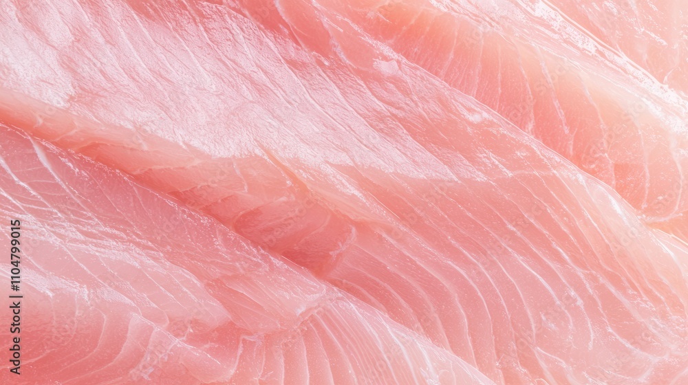 Succulent Swordfish Delicacy - Close-up Photo of Raw Swordfish Highlighting Firm Texture and Pink Hue with Glossy Surface Succulent Swordfish Delicacy - Close-up Photo of Raw Swordfish Highlighting Firm Texture and Pink Hue with Glossy Surface