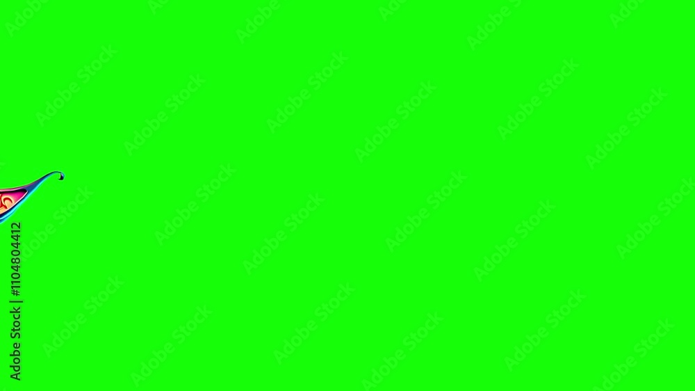 A bag of dollars is running away, green screen background., 2D Animation A bag of dollars is running away, green screen background., 2D Animation