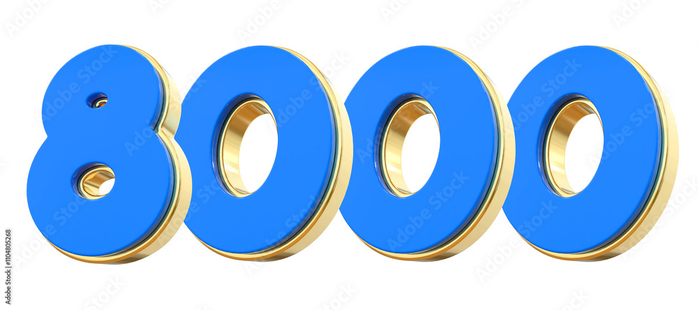 Blue Number 8000 Blue Number 8000