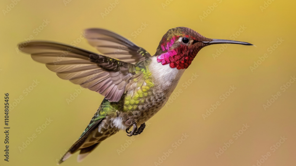 Naklejka premium hummingbird on a branch