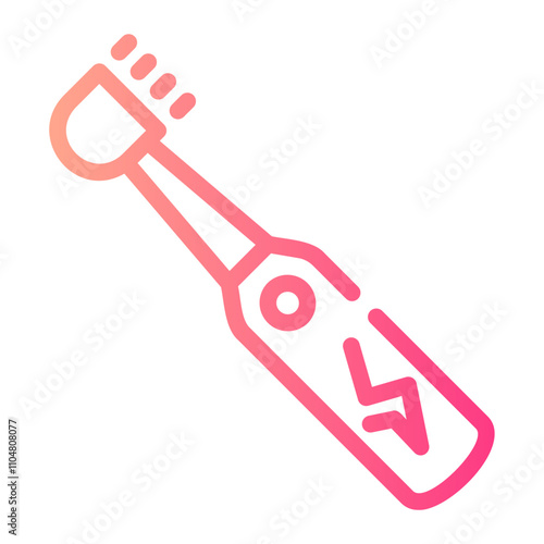 electric toothbrush Line Gradient Icon