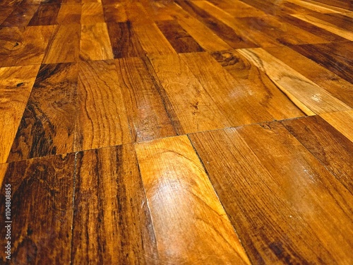 Wooden parquet flooring texture, perfect for backgrounds or interior design concepts