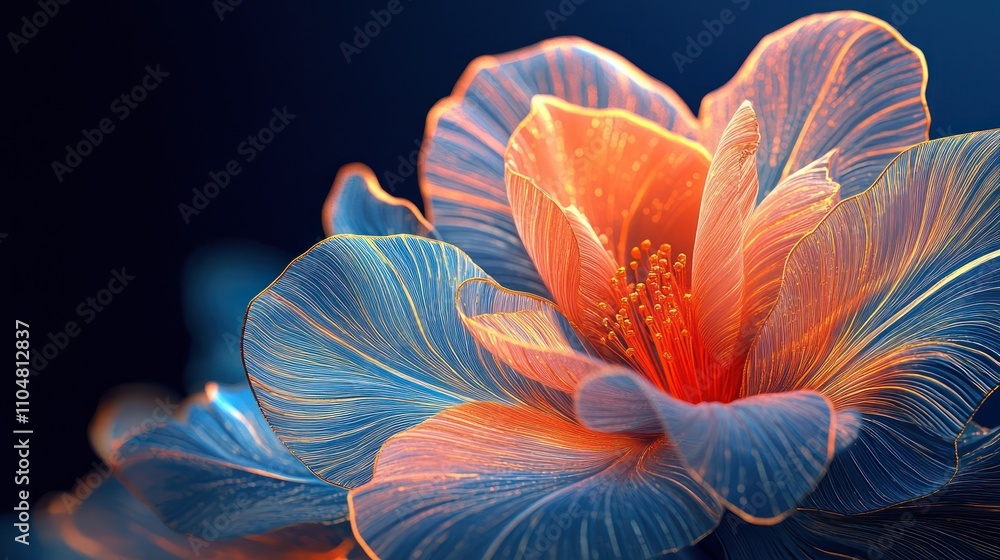 Luminous Bloom: A Digital Art Masterpiece Luminous Bloom: A Digital Art Masterpiece