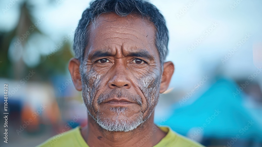 Weathered Fisherman Portrait Close up Serious Expression Wrinkled Skin Asian Man Old Age Sea Ocean Weathered Fisherman Portrait Close up Serious Expression Wrinkled Skin Asian Man Old Age Sea Ocean