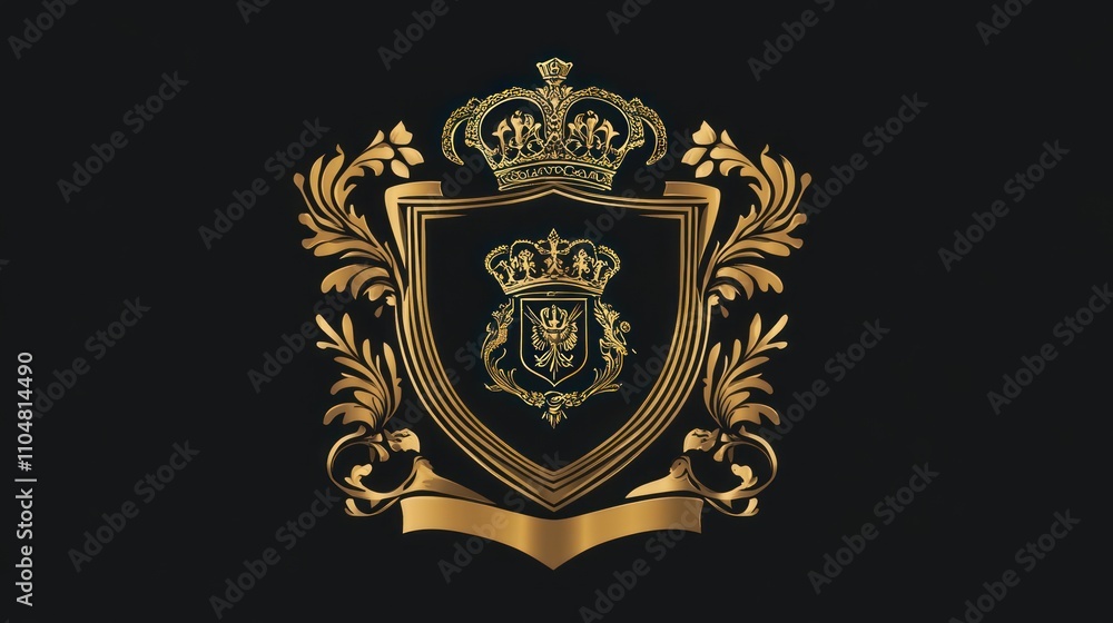 Obraz premium Create an emblem for a university, featuring the institution's crest and motto.