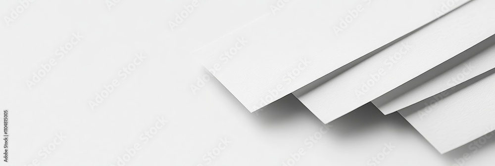 Clean White Paper Mockup - Stacked white papers, minimalist design, clean background, corporate branding, simple elegance. Clean White Paper Mockup - Stacked white papers, minimalist design, clean background, corporate branding, simple elegance.