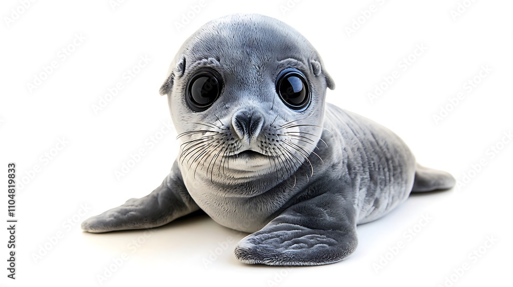 Adorable Baby Seal Pup Cute Marine Mammal Wildlife Ocean Animal Adorable Baby Seal Pup Cute Marine Mammal Wildlife Ocean Animal