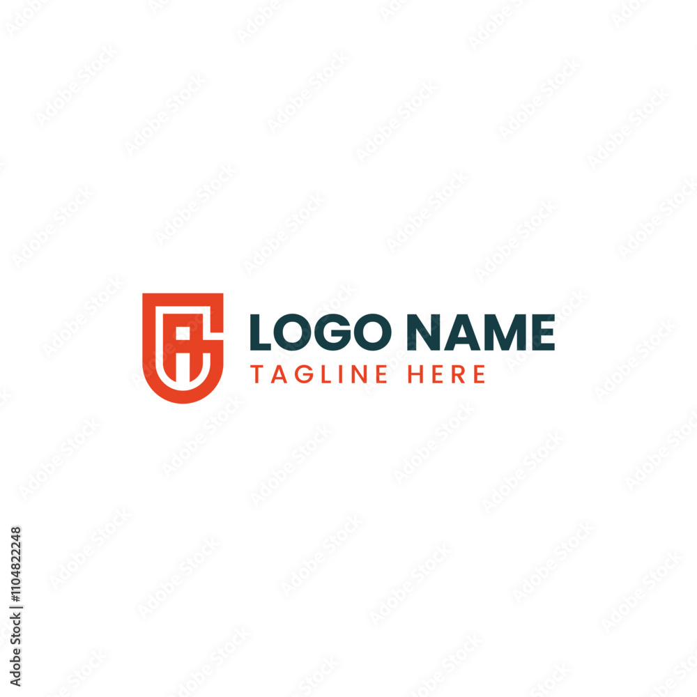 G and A letter logo with modern minimalist style G and A letter logo with modern minimalist style