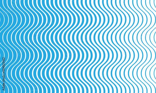 abstract monochrome geometric blue thin to thick corner wave line pattern can be used background.