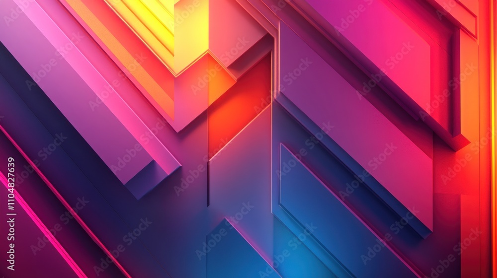 Abstract geometric background with vibrant colors and sharp angles. Abstract geometric background with vibrant colors and sharp angles.