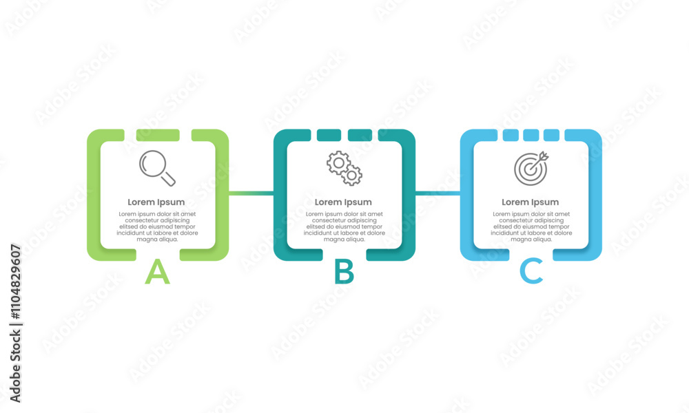 3 Square Infographics for Business Success. Presentation, Strategy, Plan and Marketing. Vector illustration. 3 Square Infographics for Business Success. Presentation, Strategy, Plan and Marketing. Vector illustration.