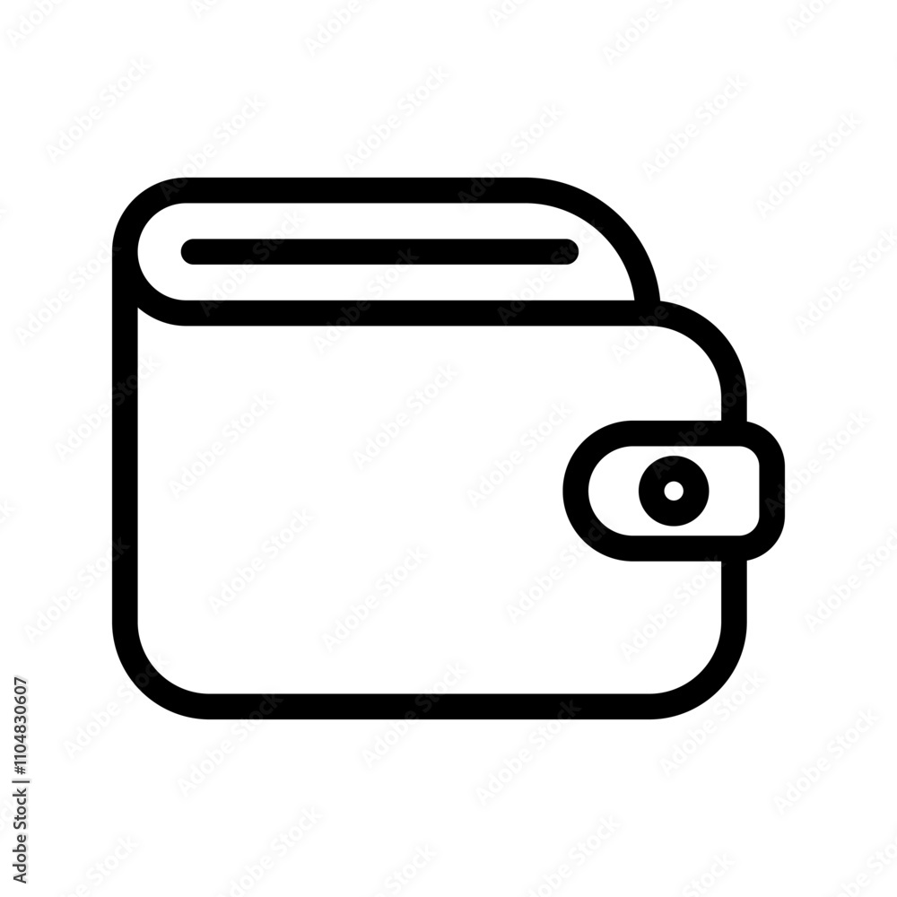 billfold icon vector simple billfold icon vector simple