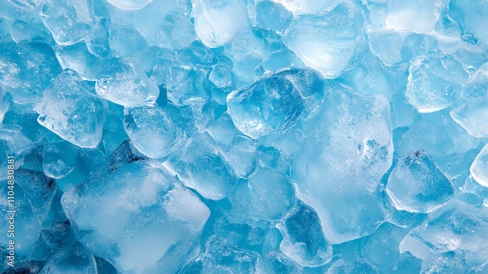 Cool blue ice cubes create refreshing and vibrant texture Cool blue ice cubes create refreshing and vibrant texture