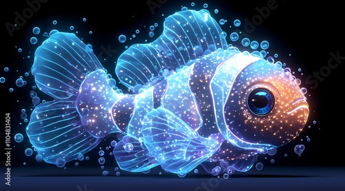 The glowing clownfish
