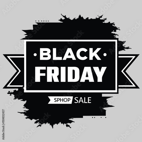 black friday banner of black paint