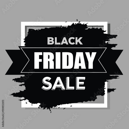 black friday banner of black paint