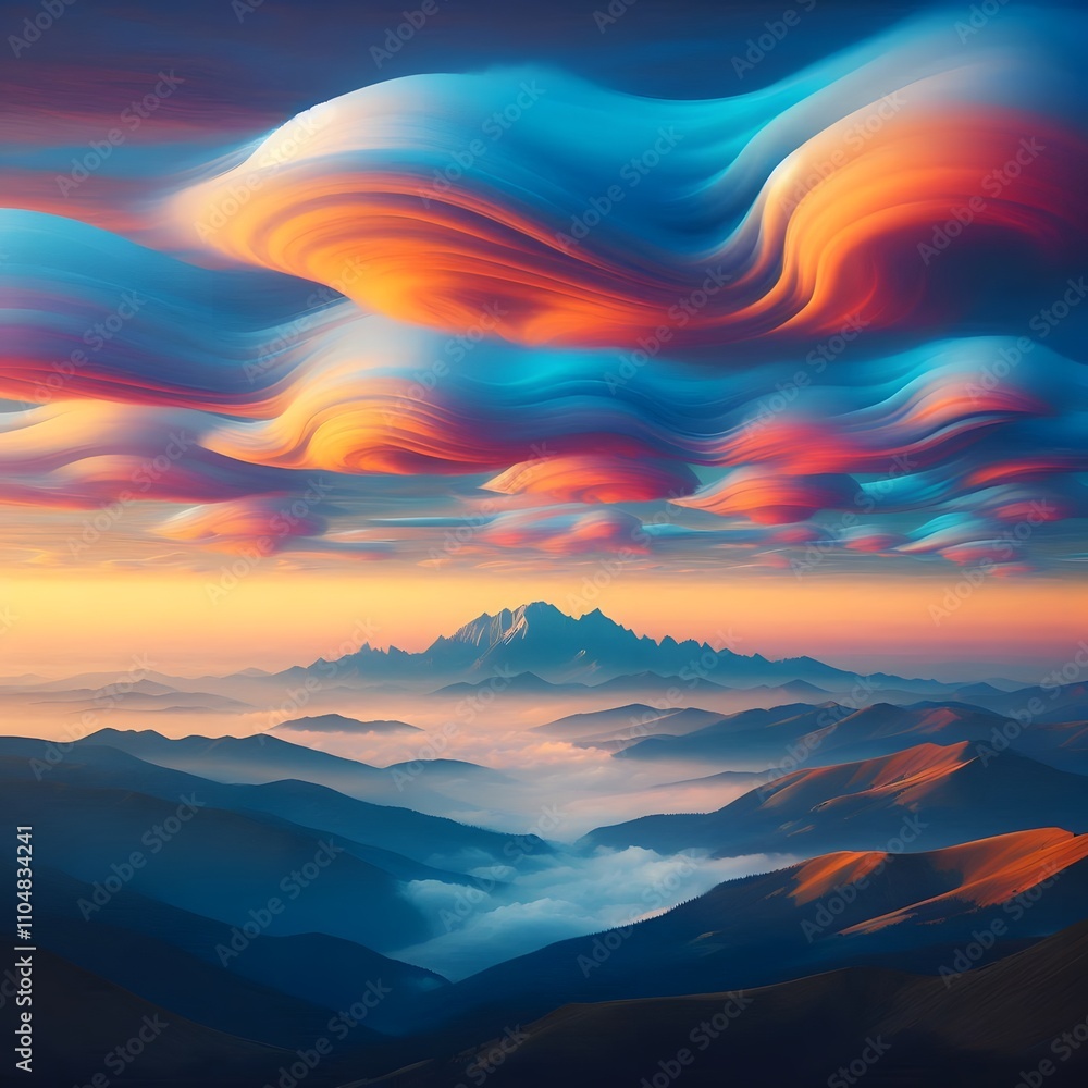 Fototapeta premium Ethereal Mountain Dreamscape