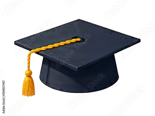 Graduation Hat Illustrations for Academic Celebrations With Transparent Background photo