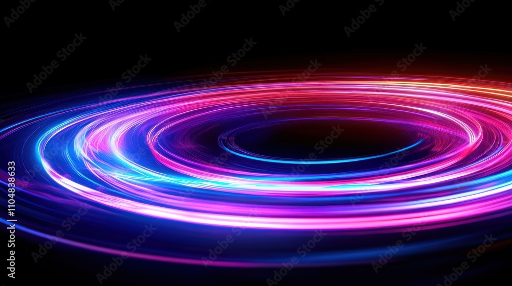 A vibrant swirl of colorful light against a black background, creating a dynamic visual effect. A vibrant swirl of colorful light against a black background, creating a dynamic visual effect.