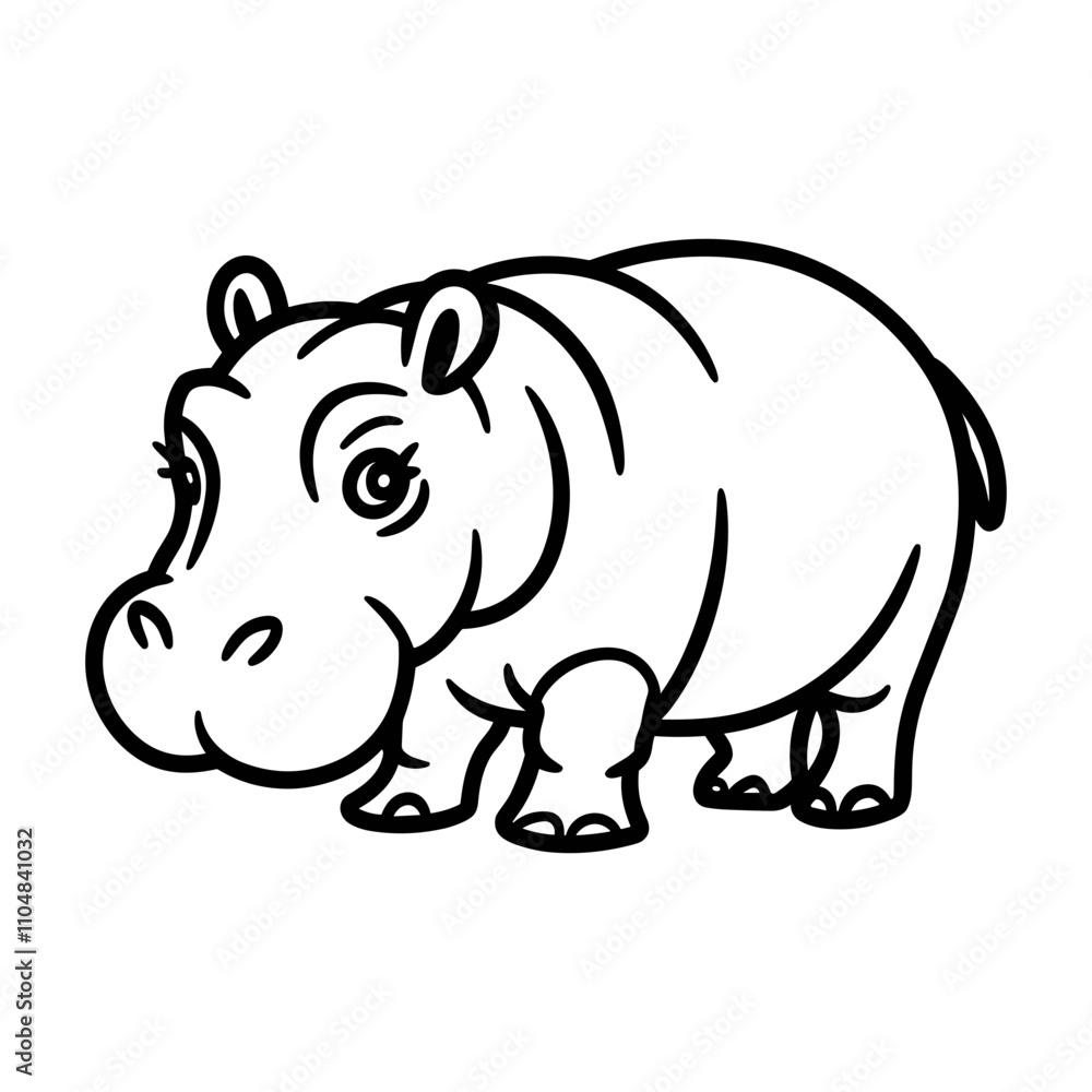 Obraz premium Pygmy Hippo