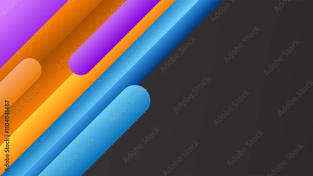 ABSTRACT GRADIENT DARK BACKGROUND DESIGN WITH GEOMETRIC SHAPES GRADIENT ORANGE BLUE PURPLE COLOR VECTOR TEMPLATE GOOD FOR MODERN WEBSITE, WALLPAPER, COVER DESIGN ABSTRACT GRADIENT DARK BACKGROUND DESIGN WITH GEOMETRIC SHAPES GRADIENT ORANGE BLUE PURPLE COLOR VECTOR TEMPLATE GOOD FOR MODERN WEBSITE, WALLPAPER, COVER DESIGN