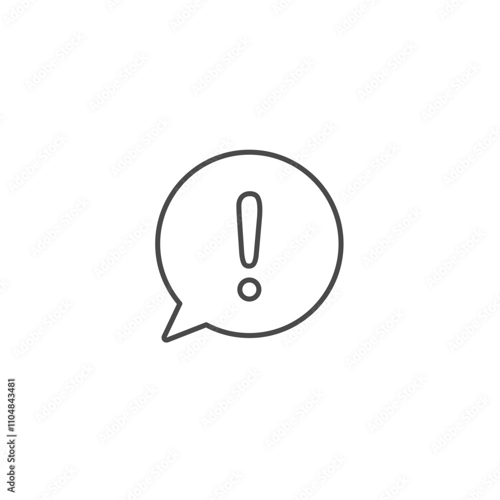 Warning alert icon template vector illustration