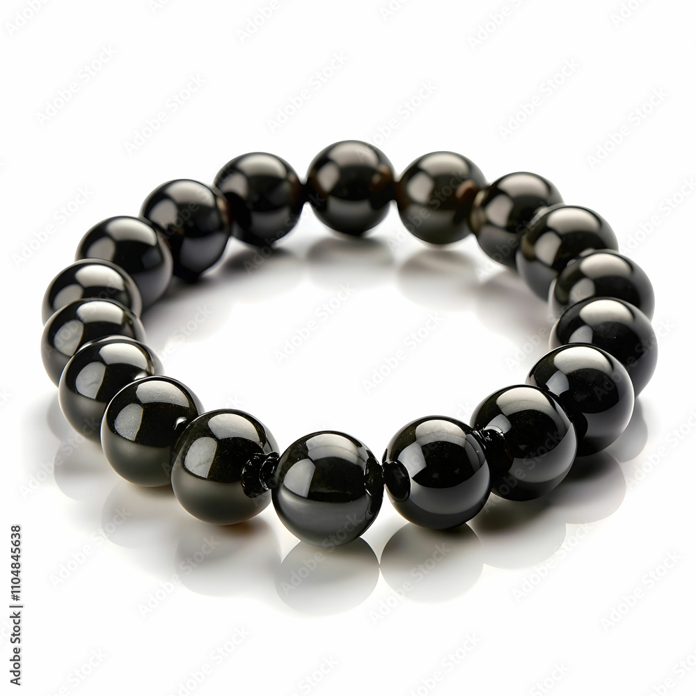 Obraz premium black bracelet on transparent background