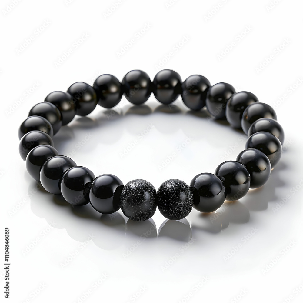 Obraz premium black bracelet on transparent background